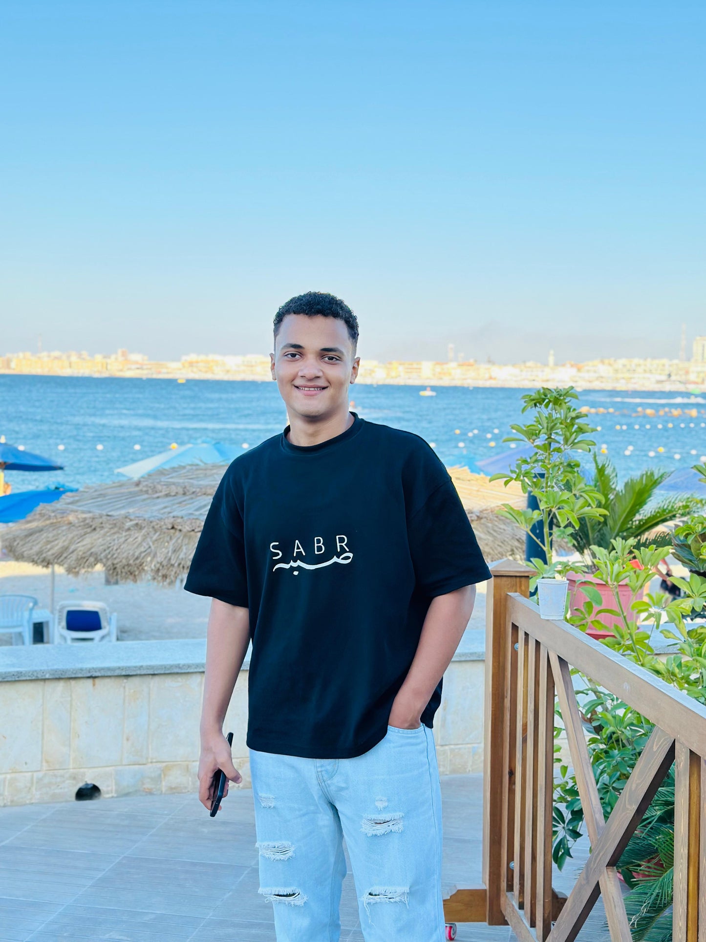 Black oversized t-shirt