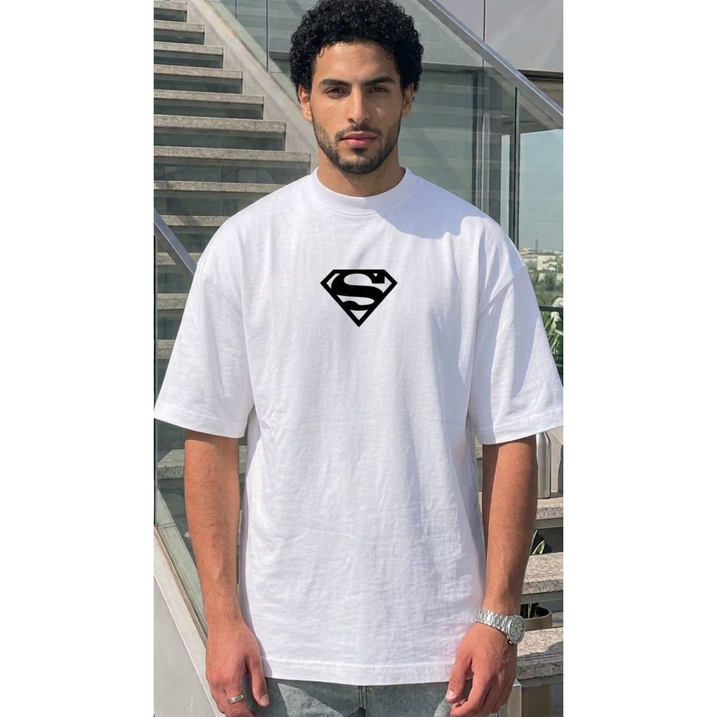 Oversized white T-shirt