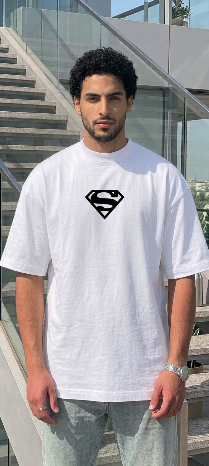 Oversized white T-shirt